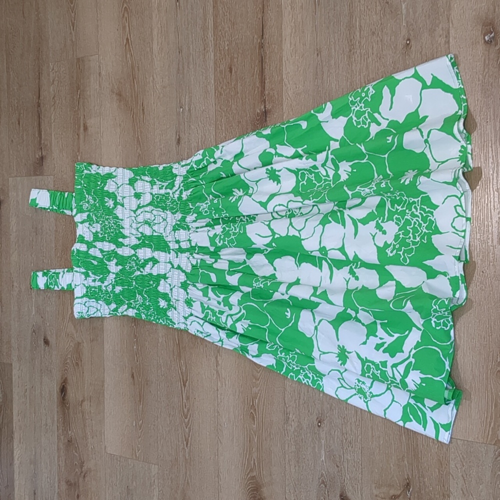 Rails Green and White Seville Floral Midi Dress - Picture 4 of 10